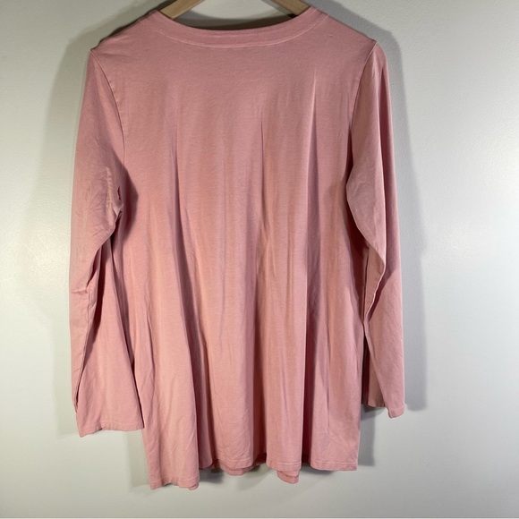 J.Jill Luxe Supima® forward-seam tunic Top Size L Color Pink - Picture 6 of 9
